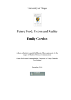 Future Food: Fiction and Reality