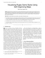 Visualizing rugby game styles using Self-Organizing Maps