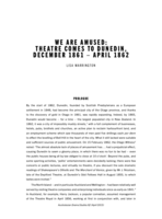 We Are Amused: Theatre Comes To Dunedin, December 1861-April 1862