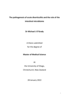 The pathogenesis of acute diverticulitis and the role of the intestinal microbiome