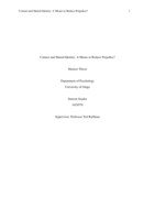 Contact and Shared Identity: A Means to Reduce Prejudice?