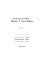 Shifting Gender Roles: Male Dan in Chinese Theatre