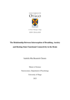The Relationship Between Interoception of Breathing, Anxiety and Resting-State Functional Connectivity in the Brain