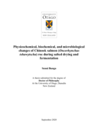 Physicochemical, biochemical, and microbiological changes of Chinook salmon (Oncorhynchus tshawytscha) roe during salted drying and fermentation