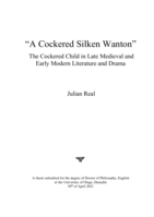 "A cockered silken wanton": The cockered child in late medieval and early modern literature and drama
