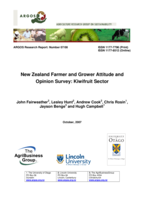 New Zealand farmer and grower attitude and opinion survey : kiwifruit sector
