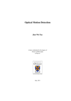 Optical Motion Detection