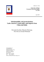 Substitutability and protectionism: Latin America’s trade policy and imports from China and India