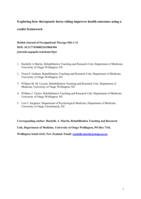 Exploring how therapeutic horse riding improves health outcomes using a realist framework