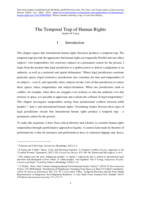 The Temporal Trap of Human Rights