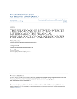 The relationship between website metrics and the financial performance of online businesses