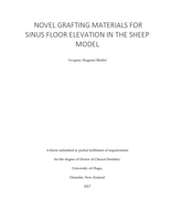 Novel grafting materials for sinus floor elevation in the sheep model