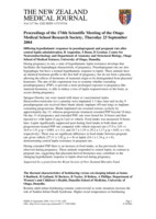 Proceedings of the 174th Otago Medical School Research Society Meeting; 23 Sep 2004