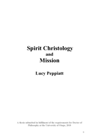Spirit Christology and Mission