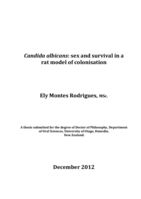 Candida albicans: sex and survival in a rat model of colonisation