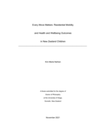Every move matters: Residential mobility and health and wellbeing outcomes in New Zealand children