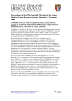 Proceedings of the 199th Otago Medical School Research Society Meeting - Masters/Honours Student Speaker Awards; 5 Nov 2009