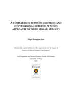 A comparison between knotless and conventional sutures: A novel approach to third molar surgery