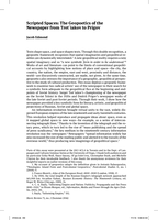 Scripted Spaces: The Geopoetics of the Newspaper from Tret'iakov to Prigov