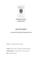 The DFenders: An Analysis of the Studio Production Process