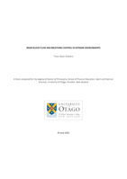 Brain blood flow and breathing control in extreme environments