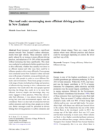 The road code: encouraging more efficient driving practices in New Zealand