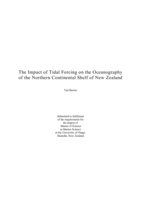 The Impact of Tidal Forcing on the Oceanography of the Northern Continental Shelf of New Zealand