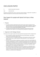 Peer Support for people with Spinal Cord Injury in New Zealand
