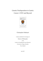 Genetic Predisposition to Gastric Cancer: CDH1 and Beyond