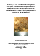 Moving to the Southern Hemisphere: life-cycle and substratum preferences of the adventive bryozoan Bugulina flabellata (Bryozoa: Cheilostomata) in southern New Zealand
