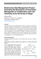 Biodiversity Data Management Project: Extending the Boundaries of Information Management in Collaboration with Life Scientists at the University of Otago