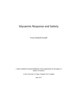Glycaemic Response and Satiety