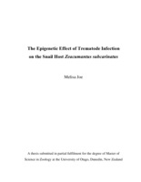 The Epigenetic Effect of Trematode Infection on the Snail Host Zeacumantus subcarinatus