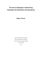 The role of landscape in determining freshwater fish distribution and abundance
