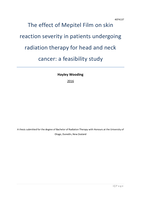 The effect of Mepitel Film on skin reaction severity in patients undergoing radiation therapy for head and neck cancer: a feasibility study