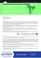 Communities and Climate Change: Vulnerability to rising seas and more frequent flooding