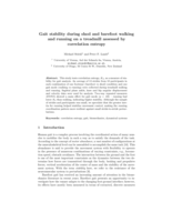 Gait stability during shod and barefoot walking and running on a treadmill assessed by correlation entropy