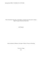 Why So Prejudiced? The Impact of Film Media on Attitudes and an Intervention to Reduce Stigma Through an Educational Intervention