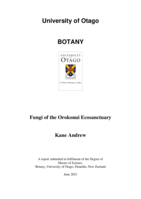 Fungi of the Orokonui Ecosanctuary