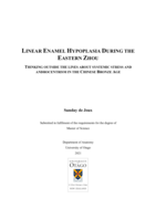 Linear Enamel Hypoplasia During the Eastern Zhou: Thinking Outside the Lines About Systemic Stress and Androcentrism in the Chinese Bronze Age