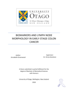 Biomarkers and Lymph Node Morphology in Early-stage Colon Cancer