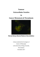 Tumour Extracellular Vesicles in Cancer Metastasis & Thrombosis