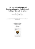 The influence of oocyte transcriptome on early antral follicle growth in mice.