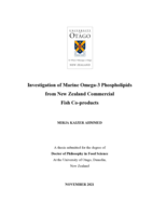 Investigation of marine omega-3 phospholipids from New Zealand commercial fish co-products