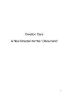 Creation Care: A New Direction for the Oikoumene