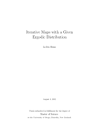 Iterative Maps with a Given Ergodic Distribution
