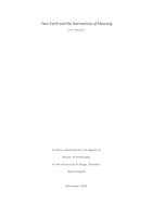 Twin Earth and the Normativity of Meaning