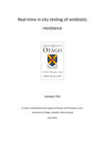 Real-time in situ testing of antibiotic resistance