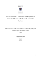 The 'Niu Movement' - Effectiveness and acceptability of circuit based exercise in Pacific Islands communities