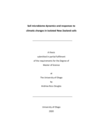 Soil microbiome dynamics and responses to climatic changes in isolated New Zealand soils